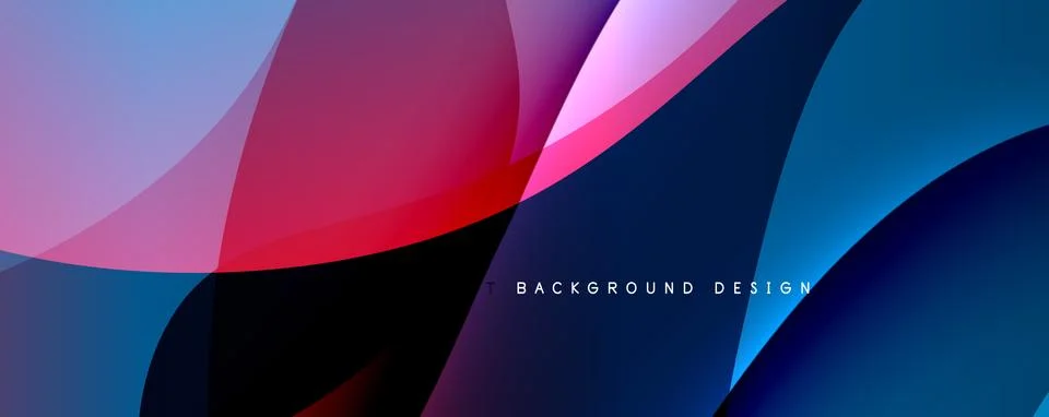 Trendy simple fluid color gradient abstract background with dynamic wave line イラスト素材