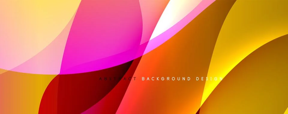 Trendy simple fluid color gradient abstract background with dynamic wave line イラスト素材