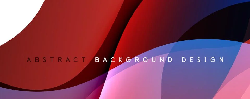 Trendy simple fluid color gradient abstract background with dynamic wave line 스톡 일러스트