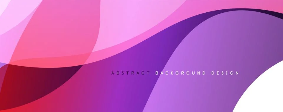 Trendy simple fluid color gradient abstract background with dynamic wave line Illustrazione stock