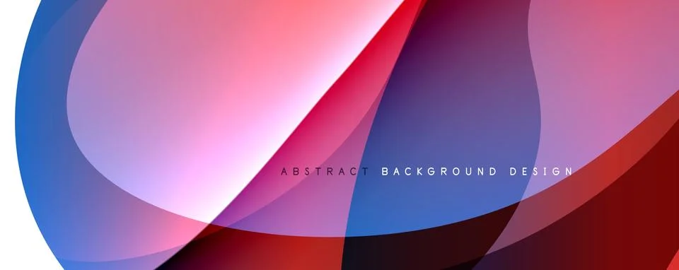 Trendy simple fluid color gradient abstract background with dynamic wave line Stock Illustration