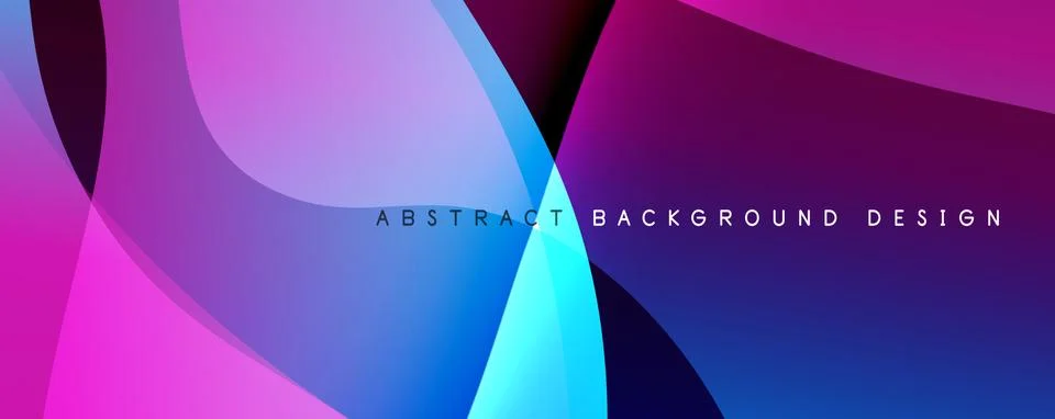 Trendy simple fluid color gradient abstract background with dynamic wave line Illustrazione stock
