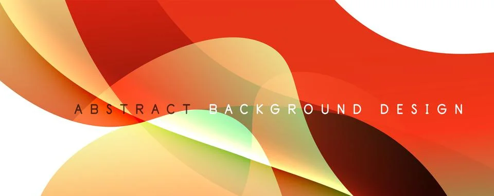 Trendy simple fluid color gradient abstract background with dynamic wave line イラスト素材