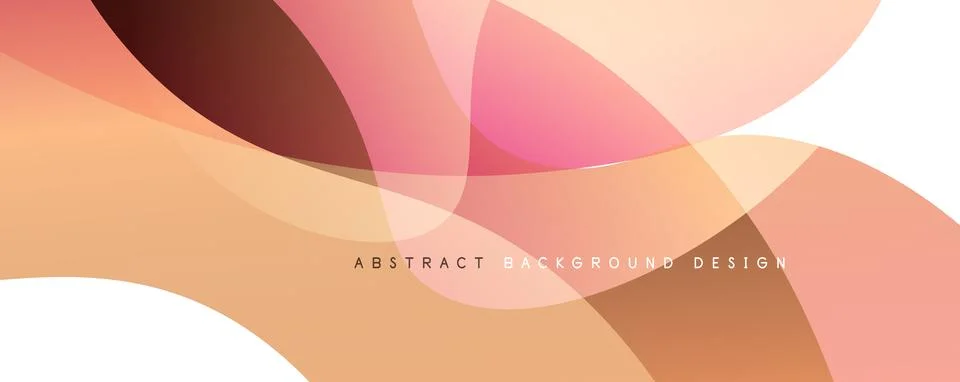 Trendy simple fluid color gradient abstract background with dynamic wave line Stock Illustration