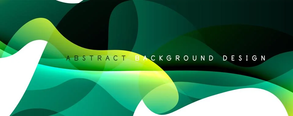 Trendy simple fluid color gradient abstract background with dynamic wave line Illustrazione stock