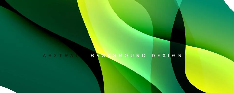 Trendy simple fluid color gradient abstract background with dynamic wave line イラスト素材