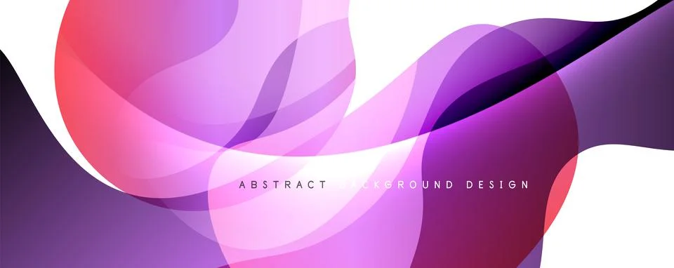 Trendy simple fluid color gradient abstract background with dynamic wave line イラスト素材
