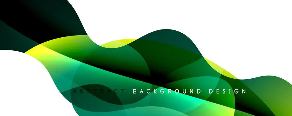 Trendy simple fluid color gradient abstract background with dynamic wave line Illustrazione stock
