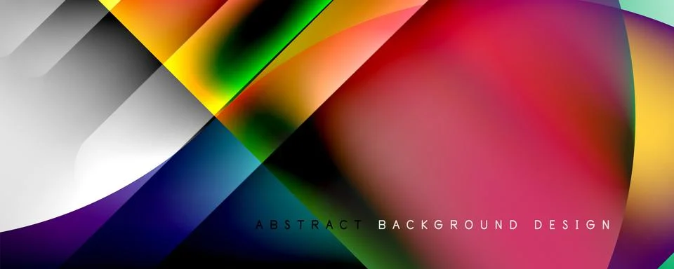 Trendy simple fluid color gradient abstract background with dynamic line effect Illustrazione stock