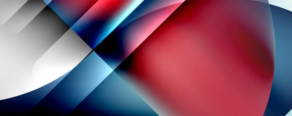 Trendy simple fluid color gradient abstract background with dynamic line effect 库存插图