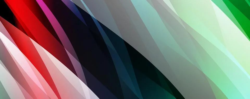 Trendy simple fluid color gradient abstract background with dynamic wave line Stock Illustration