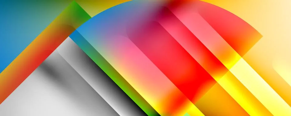 Trendy simple fluid color gradient abstract background with dynamic line effect Stockillustratie