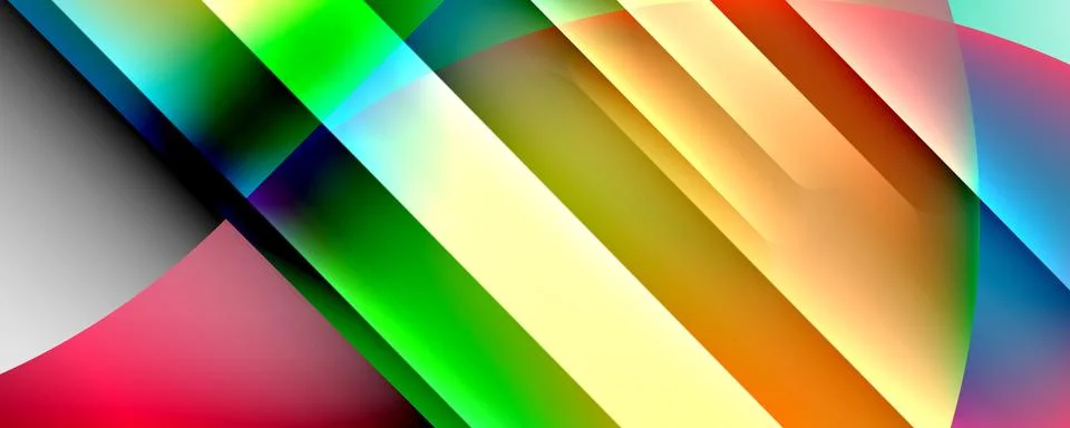 Trendy simple fluid color gradient abstract background with dynamic line effect Stockillustratie