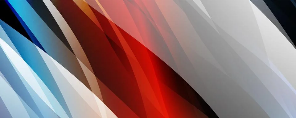 Trendy simple fluid color gradient abstract background with dynamic wave line Stock Illustration
