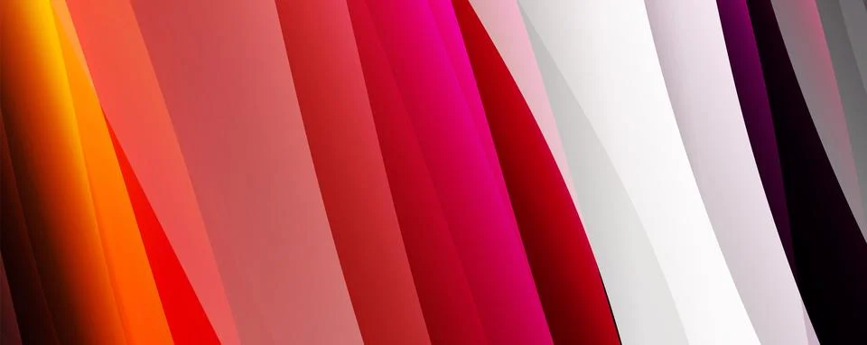 Trendy simple fluid color gradient abstract background with dynamic wave line 스톡 일러스트