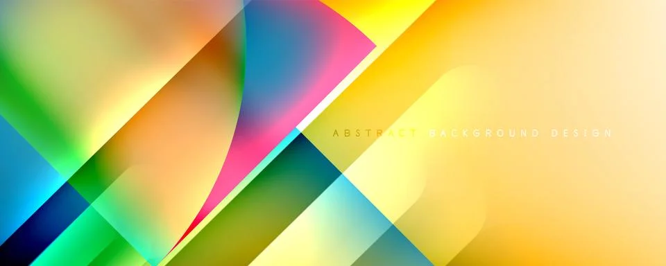 Trendy simple fluid color gradient abstract background with dynamic line effect Stock Illustration