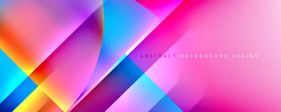 Trendy simple fluid color gradient abstract background with dynamic line effect Stock Illustration