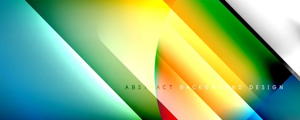 Trendy simple fluid color gradient abstract background with dynamic line effect Stock Illustration