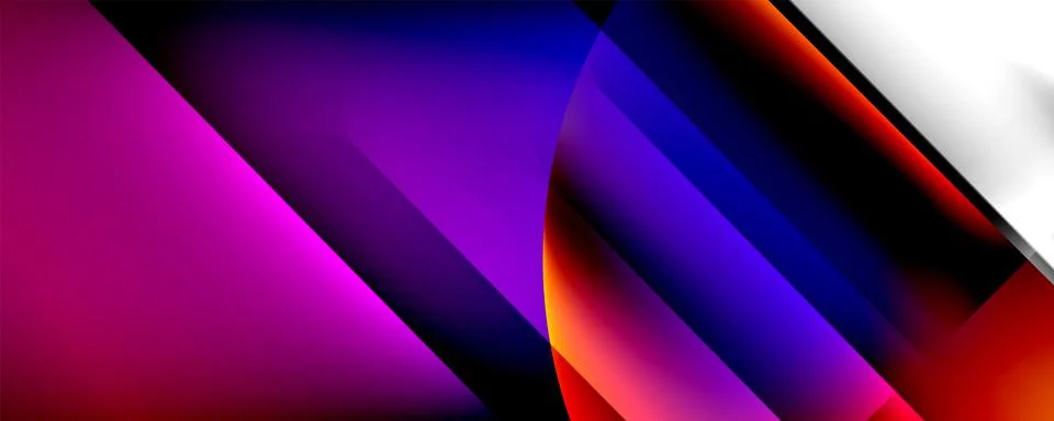 Trendy simple fluid color gradient abstract background with dynamic line effect 스톡 일러스트