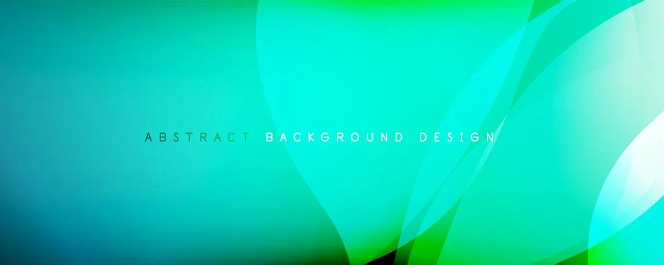 Trendy simple fluid color gradient abstract background with dynamic wave line Stock Illustration
