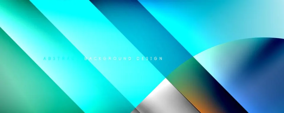 Trendy simple fluid color gradient abstract background with dynamic line effect Stock Illustration