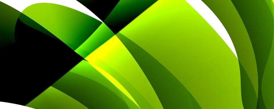 Trendy simple fluid color gradient abstract background with dynamic wave line イラスト素材
