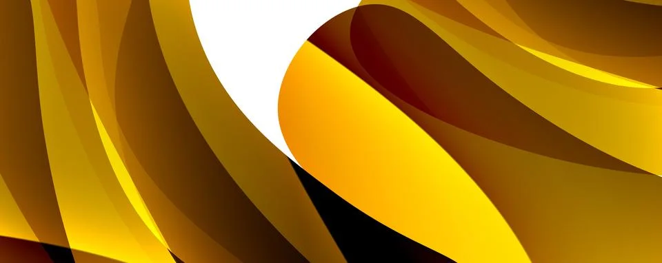 Trendy simple fluid color gradient abstract background with dynamic wave line イラスト素材