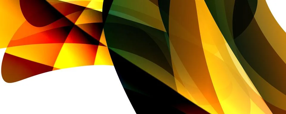 Trendy simple fluid color gradient abstract background with dynamic wave line Stock Illustration