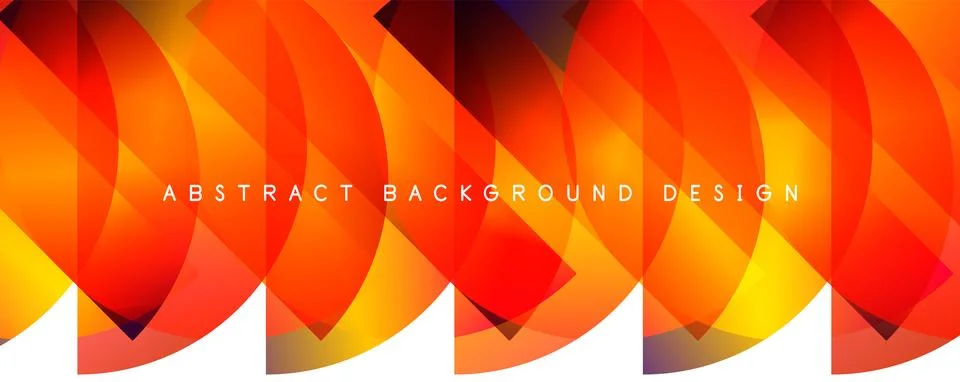 Trendy simple fluid color gradient abstract background with circles and shapes Illustrazione stock