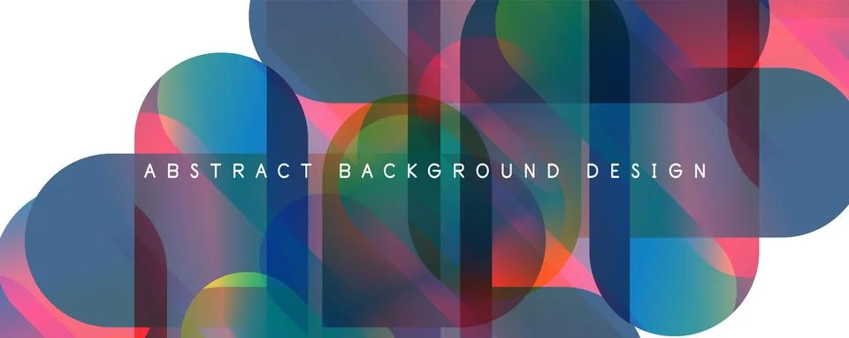 Trendy simple fluid color gradient abstract background with circles and shapes Illustrazione stock