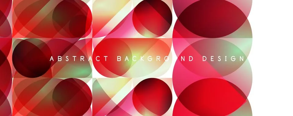 Trendy simple fluid color gradient abstract background with circles and shapes Stock Illustration