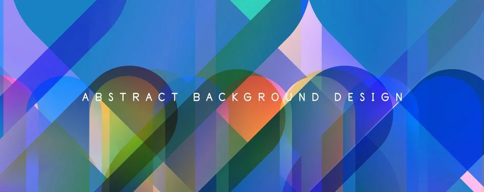 Trendy simple fluid color gradient abstract background with circles and shapes Stock Illustration