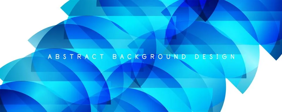 Trendy simple fluid color gradient abstract background with circles and shapes Stock Illustration