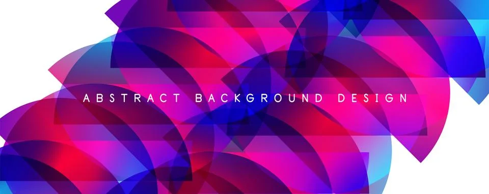 Trendy simple fluid color gradient abstract background with circles and shapes Stock Illustration