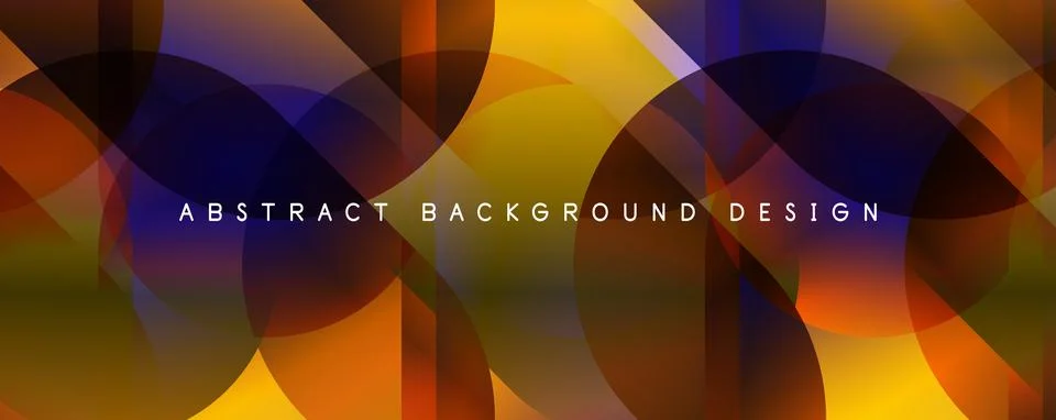 Trendy simple fluid color gradient abstract background with circles and shapes Stock Illustration