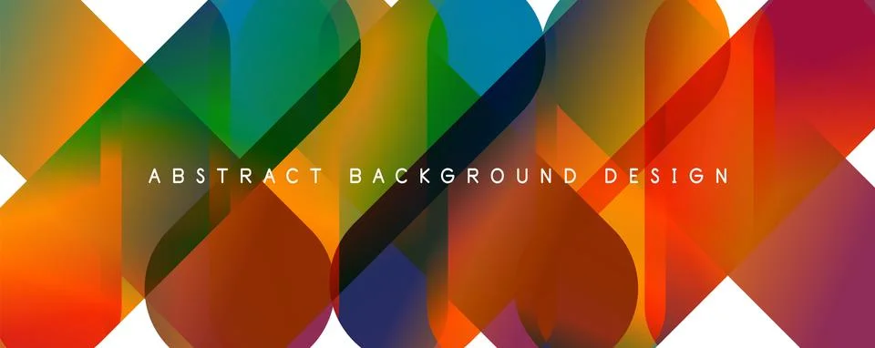 Trendy simple fluid color gradient abstract background with circles and shapes Stock Illustration