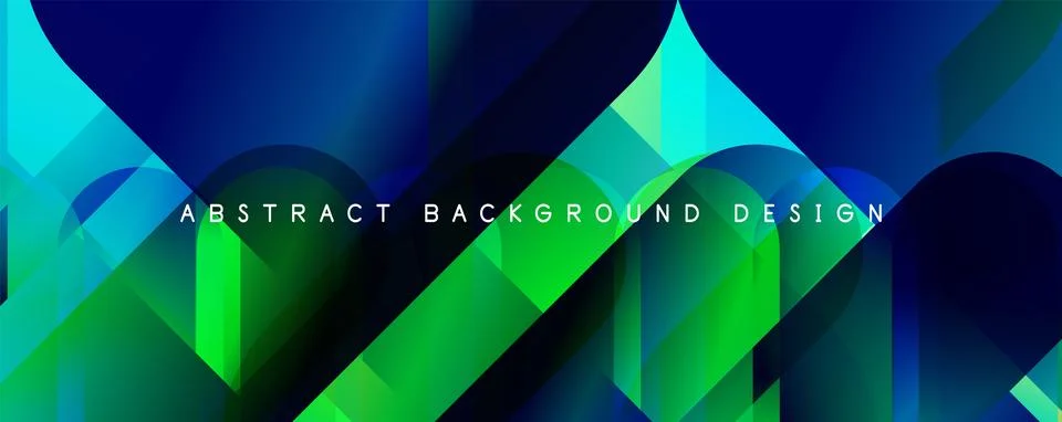 Trendy simple fluid color gradient abstract background with circles and shapes Stock Illustration