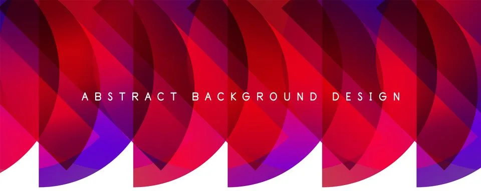 Trendy simple fluid color gradient abstract background with circles and shapes Stock Illustration