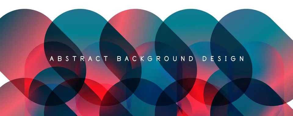 Trendy simple fluid color gradient abstract background with circles and shapes Illustrazione stock