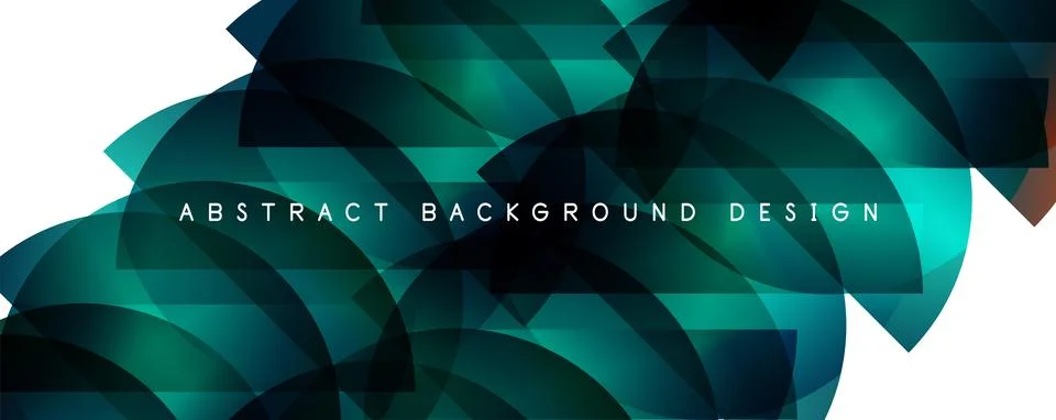Trendy simple fluid color gradient abstract background with circles and shapes Stock Illustration