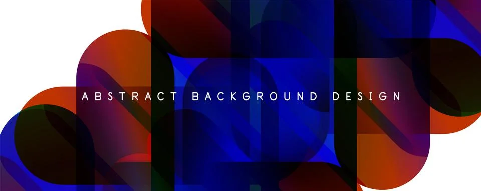 Trendy simple fluid color gradient abstract background with circles and shapes Illustrazione stock