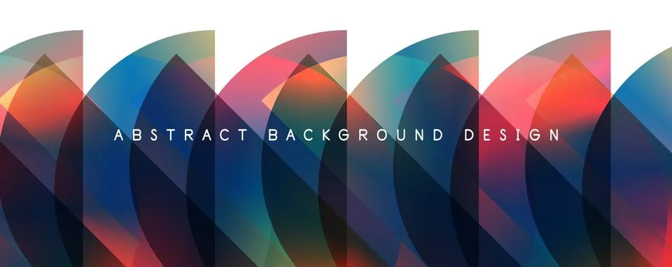 Trendy simple fluid color gradient abstract background with circles and shapes Illustrazione stock