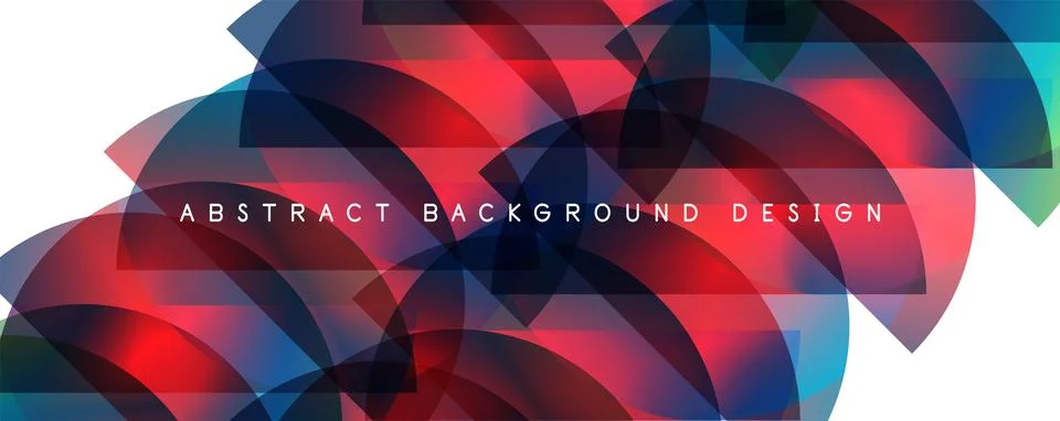 Trendy simple fluid color gradient abstract background with circles and shapes Illustrazione stock