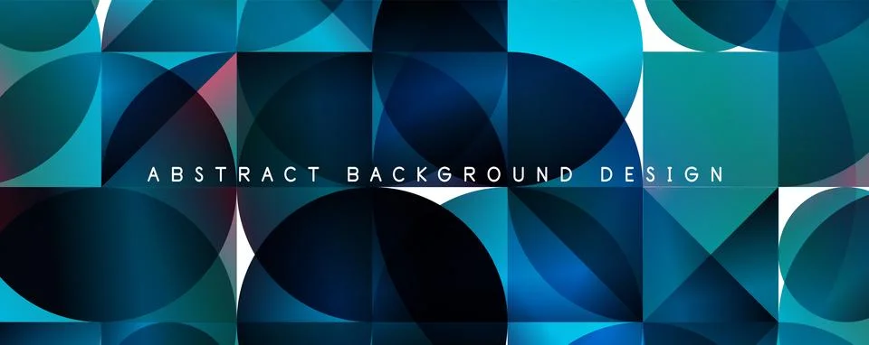 Trendy simple fluid color gradient abstract background with circles and shapes Illustrazione stock