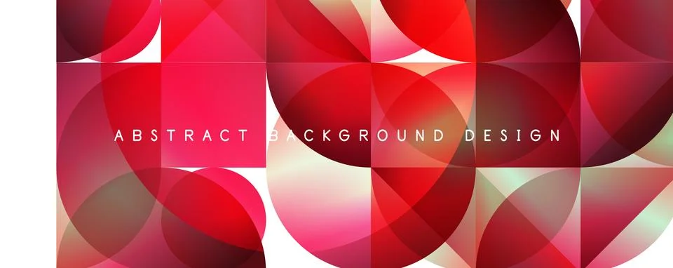 Trendy simple fluid color gradient abstract background with circles and shapes Illustrazione stock