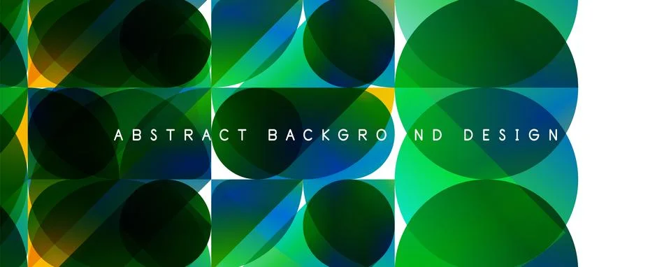 Trendy simple fluid color gradient abstract background with circles and shapes Illustrazione stock