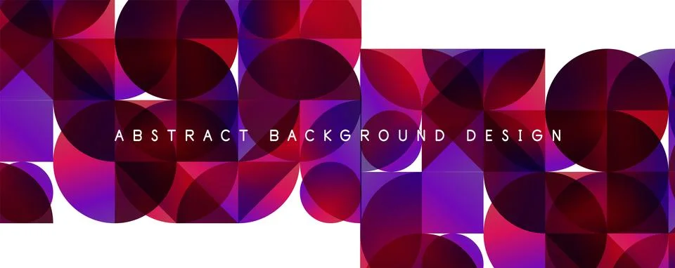 Trendy simple fluid color gradient abstract background with circles and shapes Illustrazione stock
