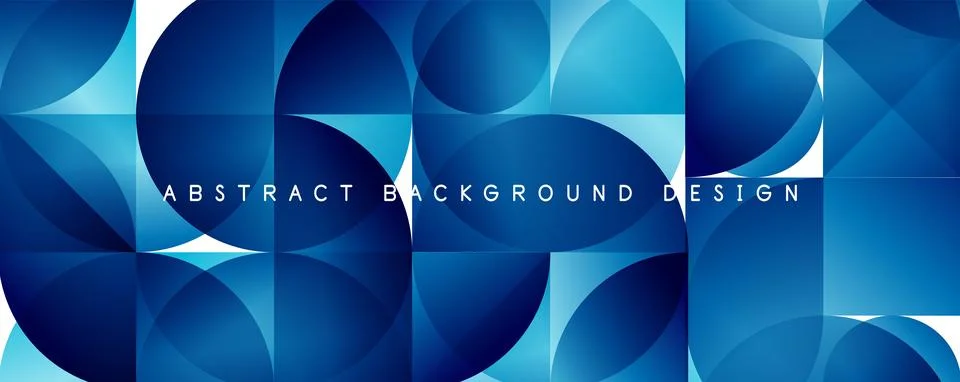Trendy simple fluid color gradient abstract background with circles and shapes Illustrazione stock