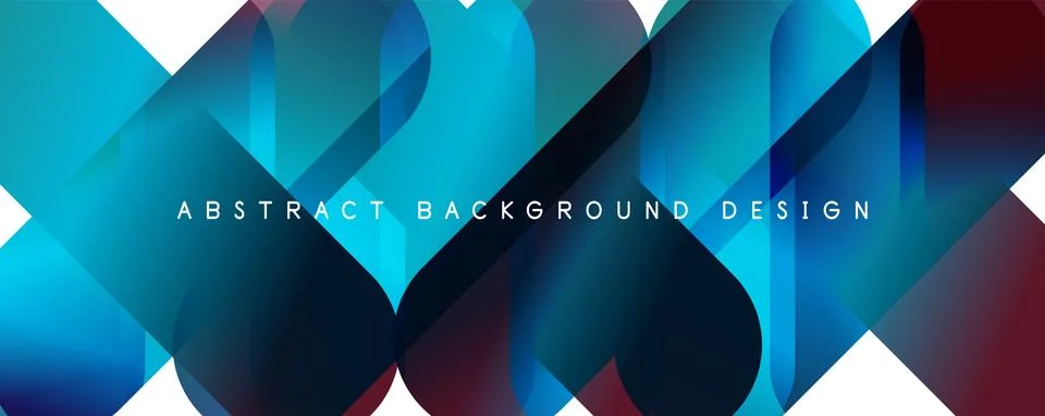 Trendy simple fluid color gradient abstract background with circles and shapes Illustrazione stock