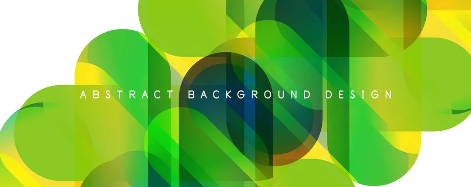 Trendy simple fluid color gradient abstract background with circles and shapes イラスト素材